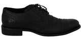 Scarpe eleganti Oxford Dolce & Gabbana in pelle blu