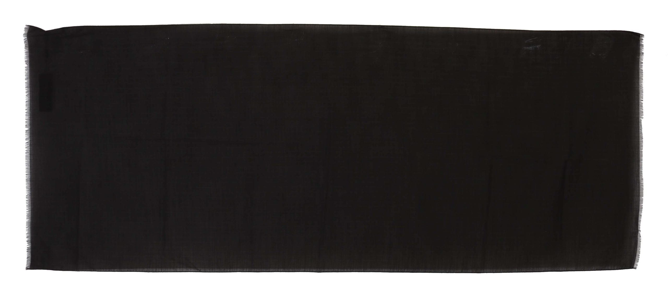 Dolce & Gabbana Dark Gray Virgin Wool Striped Pattern Wrap Scarf Dolce & Gabbana