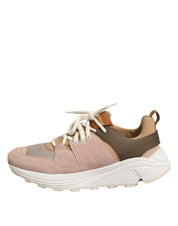 Multicolor Suede Low Top Women Sneakers Shoes