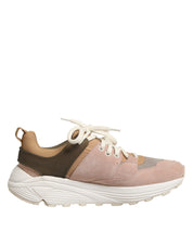 Multicolor Suede Low Top Women Sneakers Shoes