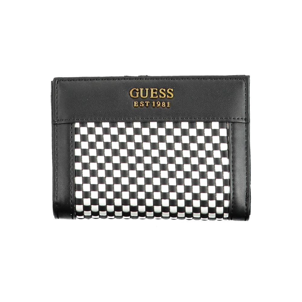 Black Polyurethane Women Wallet