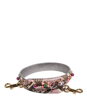 Multicolor Embellished Handbag Shoulder Strap