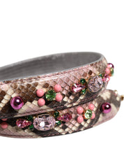Multicolor Embellished Handbag Shoulder Strap