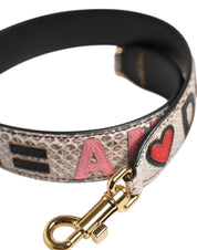 Multicolor DG AMORE Patch Bag Accessory Shoulder Strap