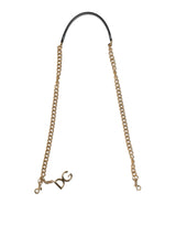 Brown Leopard Gold Brass Chain Accessory Shoulder Strap