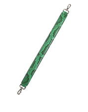 Black Green Exotic Leather Bag Shoulder Strap