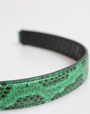 Black Green Exotic Leather Bag Shoulder Strap