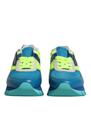 Multicolor Leather Low Top Men Sneakers Shoes