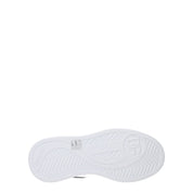 White Leather Low Top Sneakers