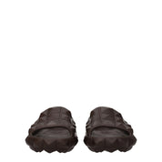 Valentino Garavani Brown Cotton Slippers