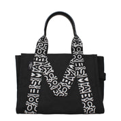Black Fabric Shoulder Bag