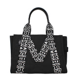Black Fabric Shoulder Bag
