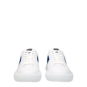 Versace White Leather Low Top Sneakers