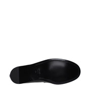 Black Leather Slip-On Loafers