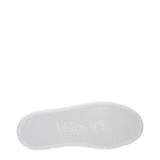 Versace White Leather Low Top Sneakers
