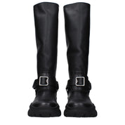 Black Leather Boots