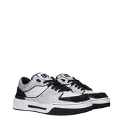 White Leather Low Top Sneakers
