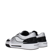 White Leather Low Top Sneakers