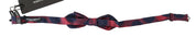 Red Checkered 100% Silk Adjustable Men Neck Bow Tie