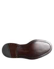 Brown Velvet Lace Up Oxford Dress Shoes