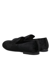 Black Jacquard Loafers Formal Men Dress Shoes