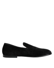 Dolce & Gabbana Black Jacquard Loafers Formal Men Dress Shoes Dolce & Gabbana
