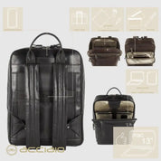 8376 Zaino Acciaio Nero 0000000418 - UNICA / Nero - Zaino