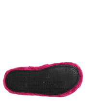 Dolce & Gabbana Pink Acrylic Faux Fur Mens Flats Sandals Shoes Dolce & Gabbana