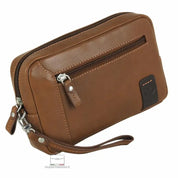8385 Borsello Acciaio Cognac 0000000131 - UNICA / Cognac - Borsello