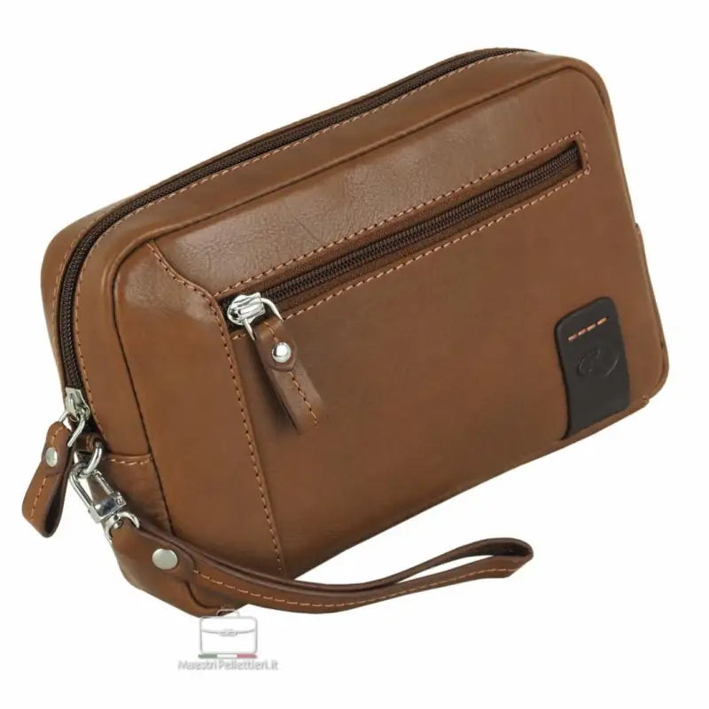 8385 Borsello Acciaio Cognac 0000000131 - UNICA / Cognac - Borsello