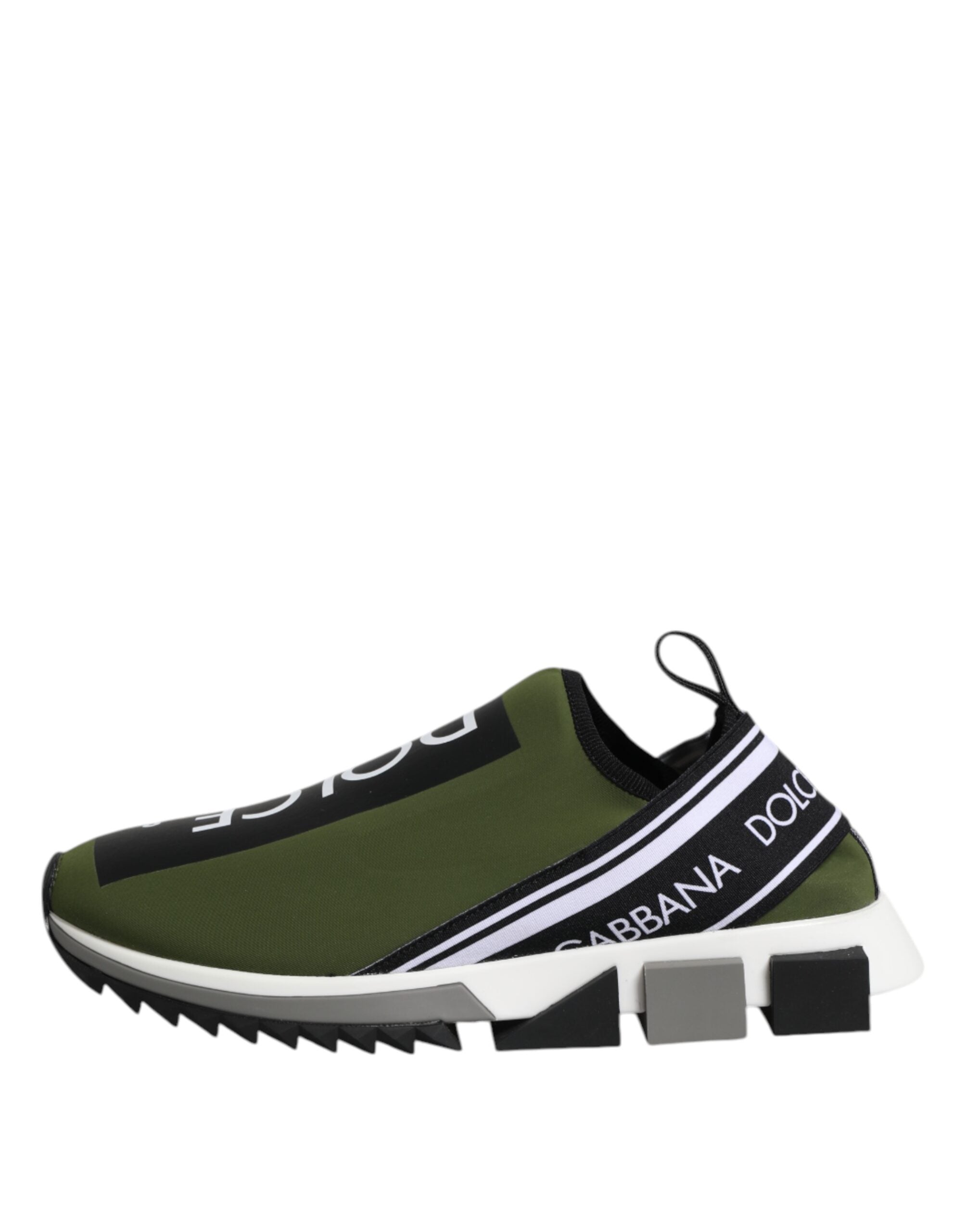 Dolce & Gabbana Green Logo Low Top Sorrento Men Sneakers Shoes Dolce & Gabbana