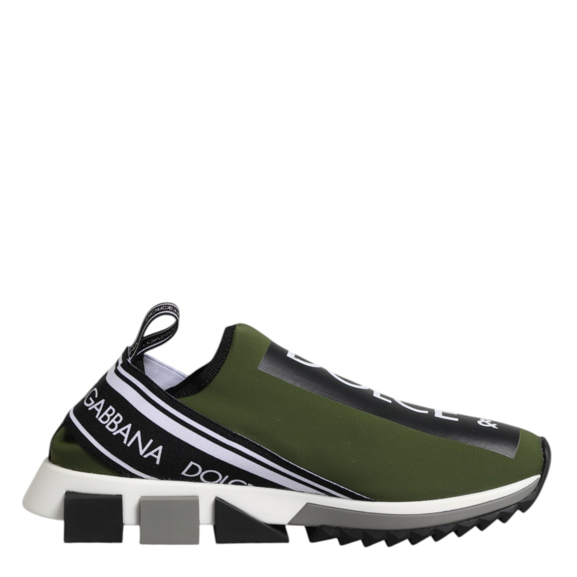 Dolce & Gabbana Green Logo Low Top Sorrento Men Sneakers Shoes Dolce & Gabbana