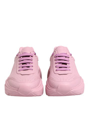 Dolce & Gabbana Pink Leather Daymaster Low Top Sneakers Shoes Dolce & Gabbana