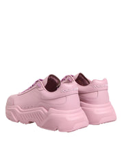 Dolce & Gabbana Pink Leather Daymaster Low Top Sneakers Shoes Dolce & Gabbana
