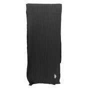 Black Wool Men's Scarf
