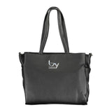Black Polyurethane Women's Handbag