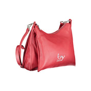 Rosso Polyurethane Women Handbag