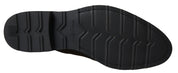 Black White Leather Formal Dress Shoes