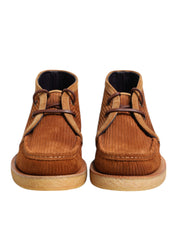Dolce & Gabbana Brown Suede Nubuck Leather Desert Ankle Boots Shoes Dolce & Gabbana