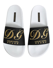 White Black Leather Sandals Beachwear Shoes