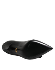 Black Devotion Leather Heels Pumps Shoes