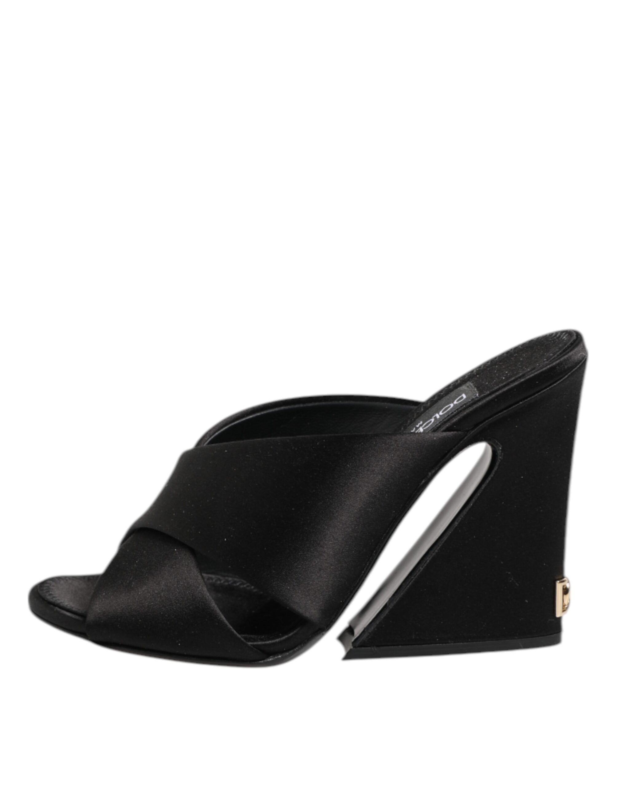 Black Keira Baroque High Heel Sandals Shoes