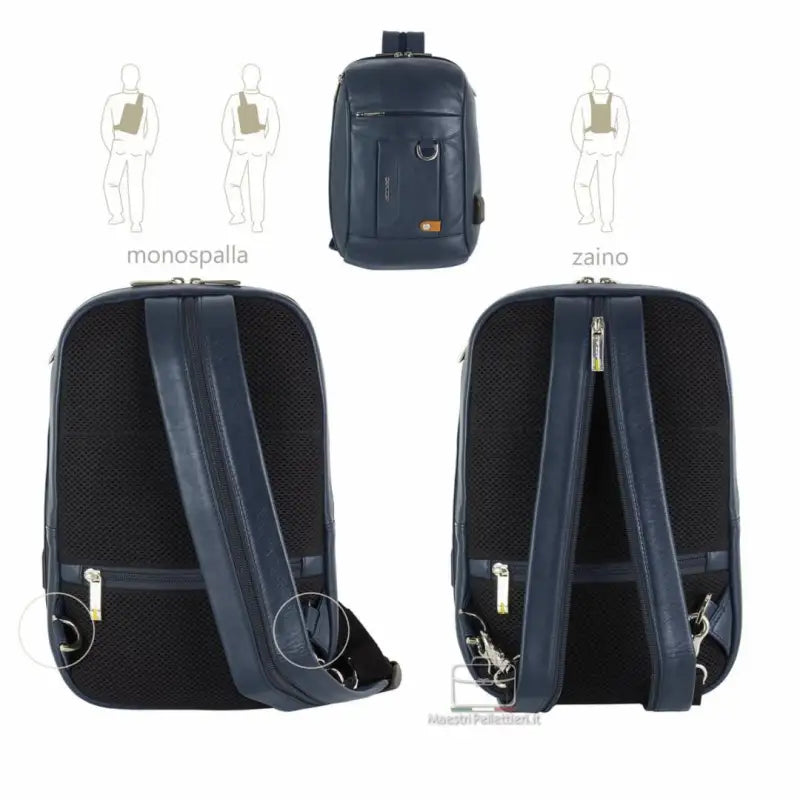 8475 Acciaio Blu 0000000134 - UNICA / Blu - Zaino/Monospalla