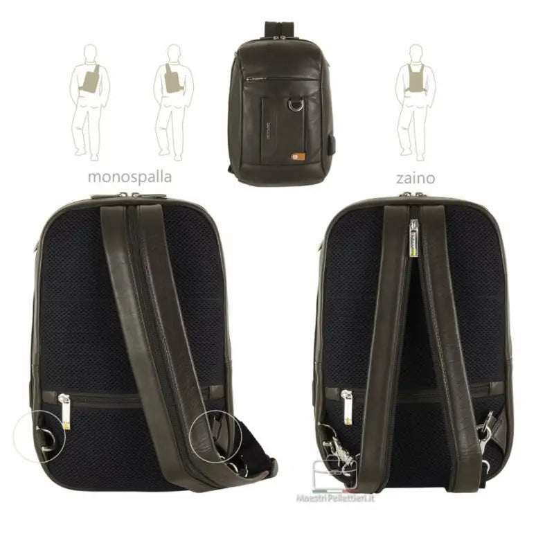 8475 Acciaio Moka 0000000134 - UNICA / Moka - Zaino/Monospalla