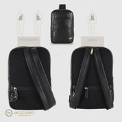 8477 Zaino/Monospalla Acciaio Nero 0000000135 - UNICA / Nero - Zaino/Monospalla