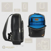 8477 Zaino/Monospalla Acciaio Nero 0000000135 - UNICA / Nero - Zaino/Monospalla