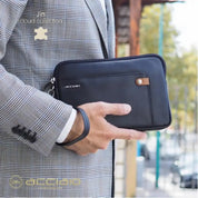 8481 Pochette Acciaio Blu 0000000129 - UNICA / Blu - Pochette