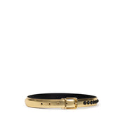 Gold Leather Regular Belt