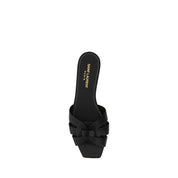 Black Calf Leather Bos Taurus Strap-On Sandals