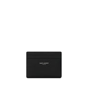 Saint Laurent Black Calf Leather Bos Taurus Wallet